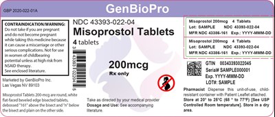 pdp - Misoprostol 200mcg(43393 022 04)